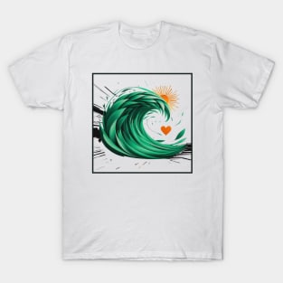 GREEN WAVE T-Shirt